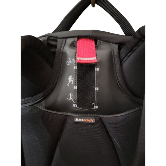 VTG Nike Acg Backpack Bioknx Black & Orange 100% Nylon Adjustable Straps - Picture 5 of 10